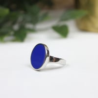 خاتم رجالي بالنقش حسب الطلب (ازرق)