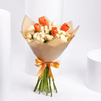 باقة ورد التخرج المبهجة مع تغريسة