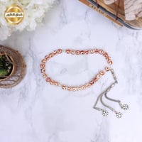 سبحة أحمر بعروق أبيض