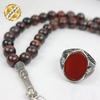 طقم سبحة وخاتم