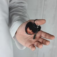 طباعه ميدالية جلد شكل قلب