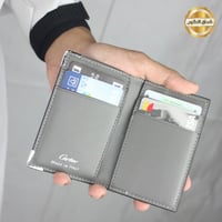 محفظة كارتير كروت رصاصي