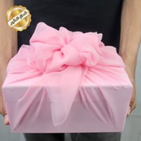 تغليف قماش وردي