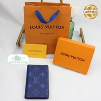 محفظة لويس فيتون كروت ازرق