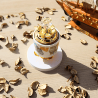 مبخرة بورسلين مذهبة