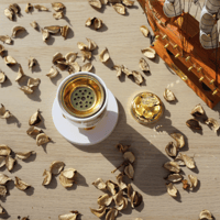 مبخرة بورسلين مذهبة