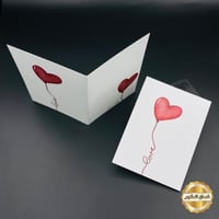 كرت اهداء شكل قلب