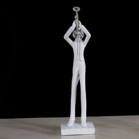 مجسم موسيقي بوق باللون الابيض