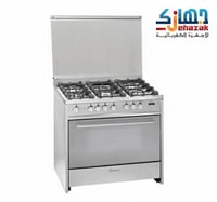 فرن غاز ميرليس 60*90 سم – 5 عيون – ستيل