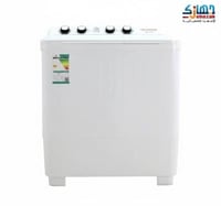 غسالة 18 كيلو حوضين تليزون – أبيض