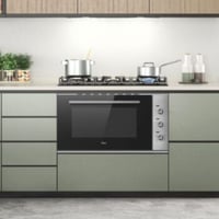 فرن بلت ان كهرباء ميديا 90سم ازرار يدوية استيل 95M...