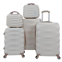 طقم شنط سفر 5 قطع بيج