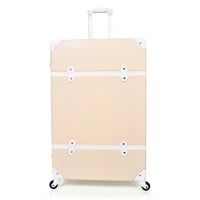 طقم شنط سفر كلاسيكي فينتيج مكون من 7 قطع لون بيج