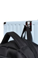 طقم شنط سفر 3 قطع ABS مع إطار ألومنيوم لون سماوي