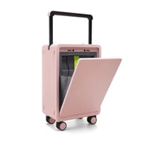 شنطة كابينة الطائرة لون وردي بفتحة لابتوب Laptop م...