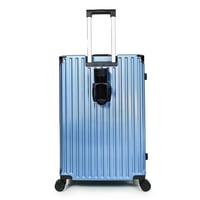 طقم شنط سفر 3 قطع ABS مع إطار ألومنيوم لون أزرق