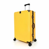 طقم شنط سفر 3 قطع ABS مع إطار ألومنيوم لون أصفر