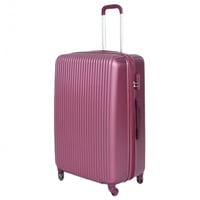 شنط فايبر مخطط 5 قطع لون عودي