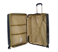 طقم حقائب سفر مخطط بجوانب 4 قطع سحب كبيرة + 2 قطع...