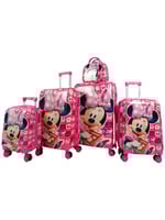 شنط ميني ماوس بعجلات وبتصميم للاطفال والبنات مكونة...