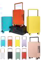 شنط سفر كابينة الطائرة ملونة Unisex مقاس 20 إنش +...