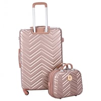 طقم حقائب سفر بعجلات من 5 قطع من ستار لاين روز قول...