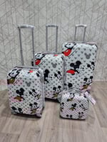 شنط سفر ميكي ماوس 4 قطع 3 الوان