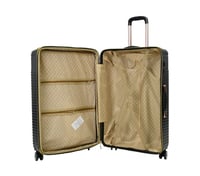 طقم حقائب سفر مخطط بجوانب 4 قطع سحب كبيرة + 2 قطع...