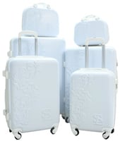 طقم شنط فايبر 6 قطع بعدة الوان