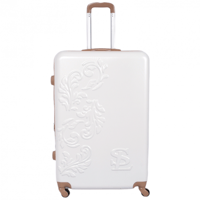 شنط سفر فايبر 4 قطع شكل مشجر لون بيج