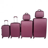 شنط فايبر بخطوط 6 قطع عودي او بيج