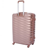 حقائب سفر فايبر 4 قطع لون روز جولد بشكل مميز