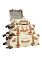 مجموعة شنط سفر كلاسيكية للنساء والرجال، مجموعة من...