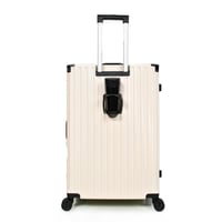طقم شنط سفر 3 قطع ABS مع إطار ألومنيوم لون بيج