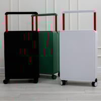 شنطة سفر صلبة Unisex مقاس وسط لون أسود 24 إنش بتصم...