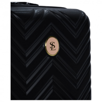 طقم حقائب سفر بعجلات من 4 قطع من ستار لاين أسود