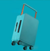 شنطة سفر صلبة Unisex مقاس وسط لون أزرق 24 إنش بتصم...