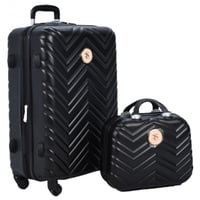 طقم حقائب سفر بعجلات من 5 قطع من ستار لاين أسود
