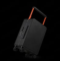 شنطة سفر صلبة Unisex مقاس وسط لون أسود 24 إنش بتصم...