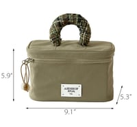 حقيبة ماكياج زيتيه أنيقة