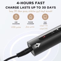 بكج فرشاة كهربائية وخيط الاسنان المائي ( الاسود )