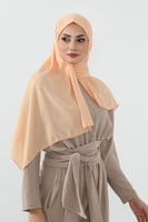 حجاب شيفون بمغناطيس وقبعة جانبي