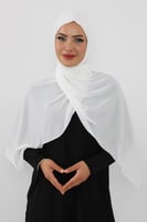 حجاب شيفون بمغناطيس وقبعة بالوسط