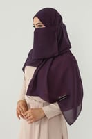 طقم طرحة ولثام مطاط