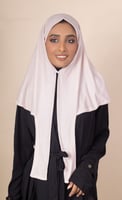 حجاب شاش تركي ربط من الخلف | وردي فاتح