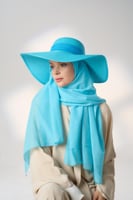 طقم قبعة كاملة مع طرحة صيفية