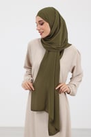 طرحة شيفون مع قبعة كاملة مشبوكة