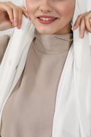 حجاب شيفون بمغناطيس وقبعة جانبي