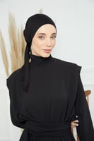 توربان قطني ربط من الخلف - اسود