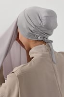 حجاب شيفون بمغناطيس وقبعة جانبي